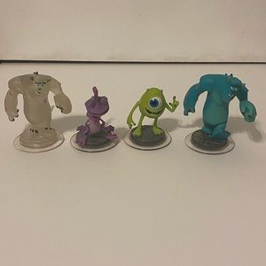 1.0 Disney Infinity Monsters Inc. Xbox figures GUC